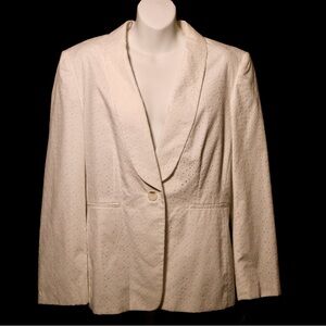 Preston & York Cream Lace Blazer